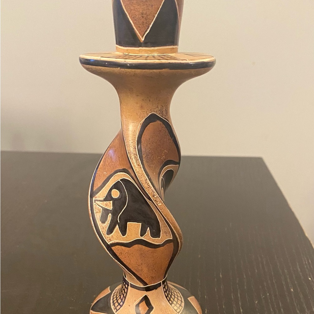 Handcrafted Ceramic Elephant Candle Holder